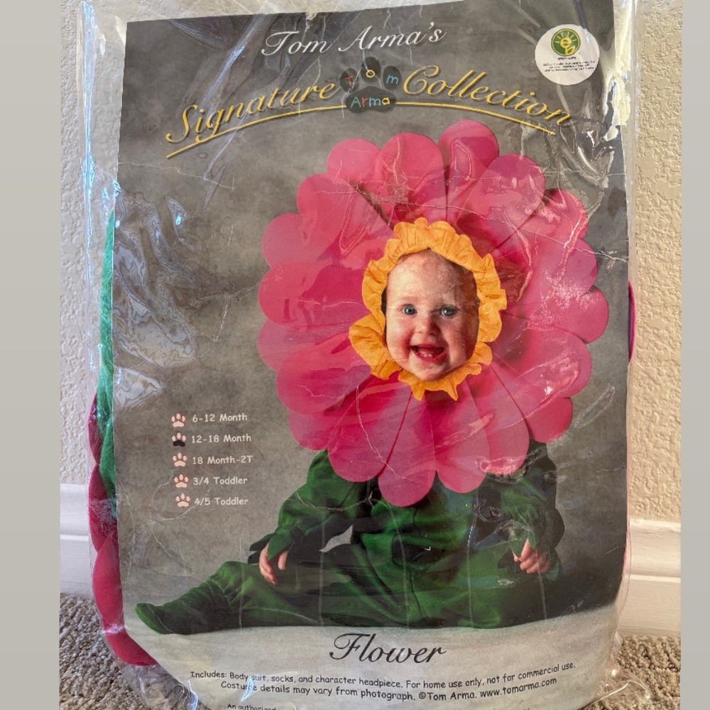 Tom Arma Vintage 90s Baby Flower Costume
